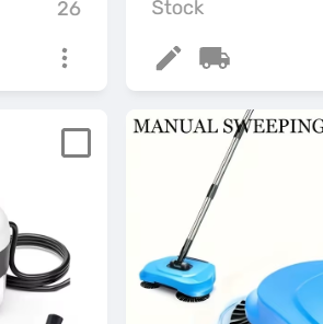 Supplier reference showing the exact manual rotating floor sweeper