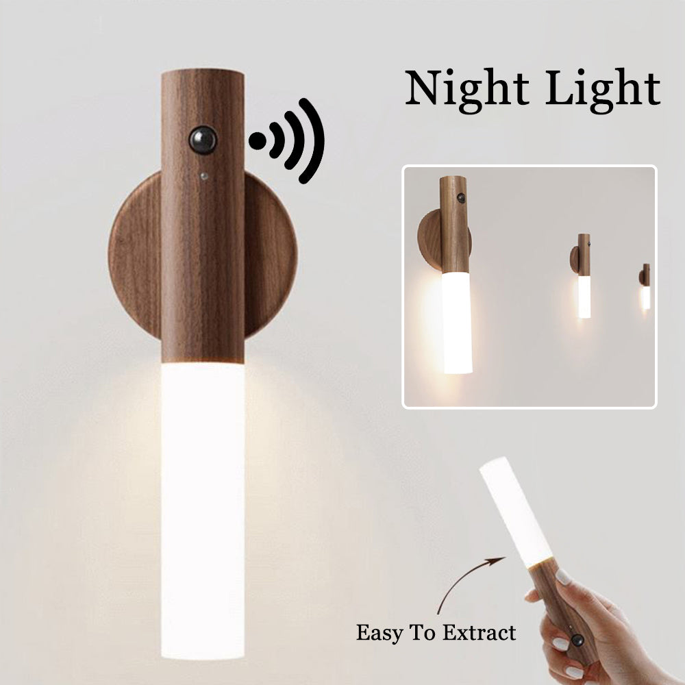 LuminaWood™ Smart Magnetic Wall Sconce & Night Light