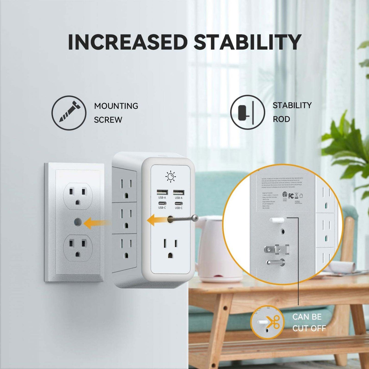 11-in-1 Wall Outlet Extender