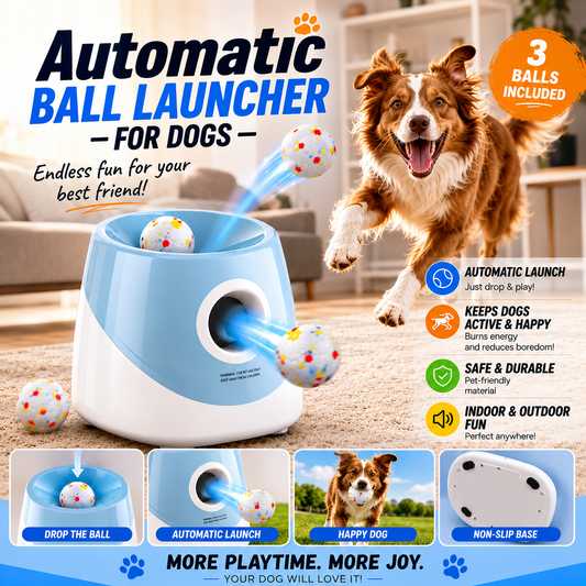 FetchMatic Automatic Dog Ball Launcher