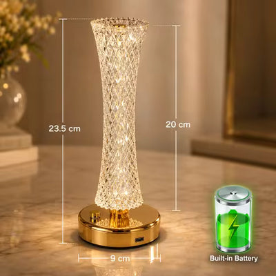 Facet Touch Crystal Table Lamp