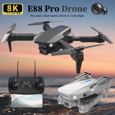 E88 4K HD Foldable Camera Drone