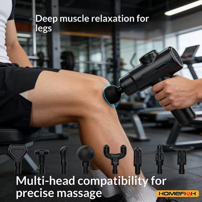PowerPro Deep Tissue Massage Gun with 8 heads