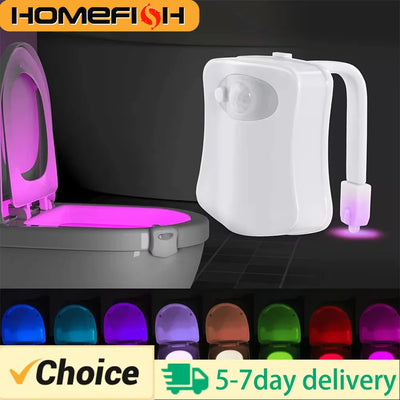 Aura Glow Motion-Sensor Toilet Night Light