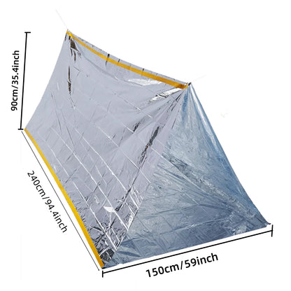 2-Person Waterproof Emergency Tube Tent | Compact Shelter