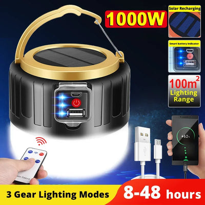 Rechargeable Solar LED Camping Lantern