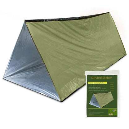 2-Person Waterproof Emergency Tube Tent | Compact Shelter