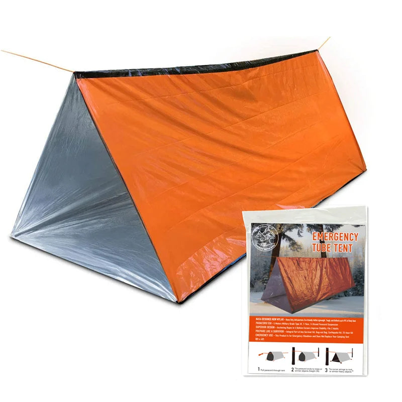 2-Person Waterproof Emergency Tube Tent | Compact Shelter