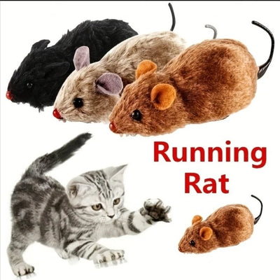 Lifelike Running Mouse Cat Toy – Interactive Chase Toy