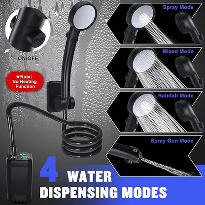 Rechargeable Portable Camping Shower | 6000mAh Battery