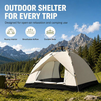 Automatic Pop-Up Camping Tent for 2–4 People