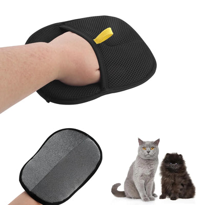 Pet Grooming Gloves – Gentle Hair Removal for Dogs &amp; Cats