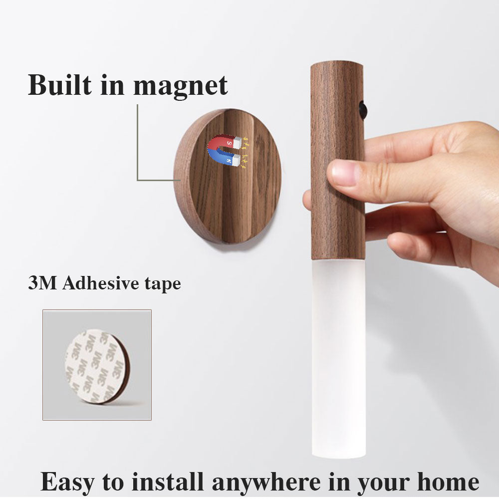 LuminaWood™ Smart Magnetic Wall Sconce & Night Light
