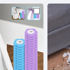 Supplier reference showing the exact flexible under-bed duster